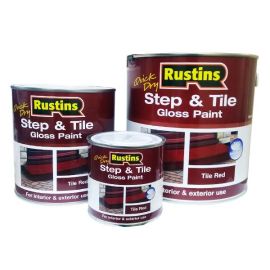 Rustins Quick Dry Step & Tile Gloss Red Paint