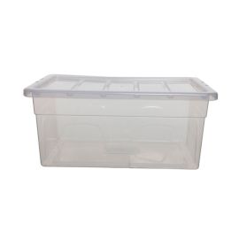 Whitefurze Midi Clear Storage Box - 38L