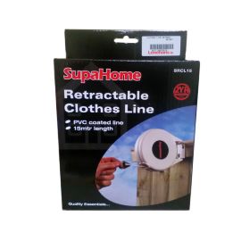 SupaHome Retractable Clothes Line - 15m