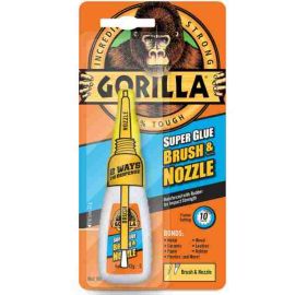 Gorilla Superglue Brush and Nozzle 12g