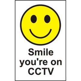 Home Safe Pack Smile You're On CCTV Self-Adhesive Stickers