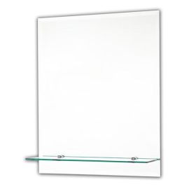Single Shelf Rectangular Mirror 50cm X 40cm