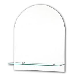 Single Shelf Arched Mirror 50cm X 40cm