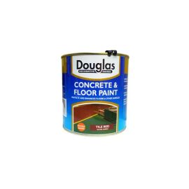 Douglas Concrete & Floor Paint - Tile Red Satin Finish 1L