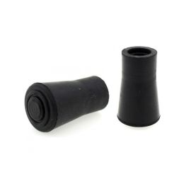 Meadex Black Rubber Trekking Ferrule / Leg Tip - 12mm
