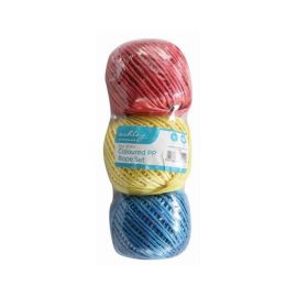 GreenBlade 3pc 40m Coloured PP Rope Twine Set