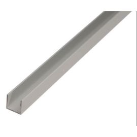 U Profile Aluminium - Bright 6 x 6 x 6 1 - 1m