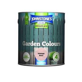 Johnstones Woodcare Garden Colours Paint - Vintage Rose 2.5L