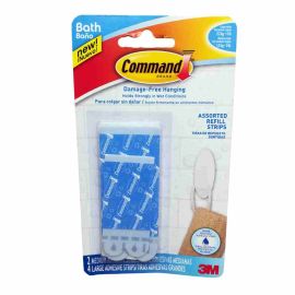 Command™ Bathroom Adhesive Strips - Assorted Refill - (5lb) 2.2kg