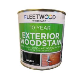 Fleetwood 10 Year Exterior Woodstain - Walnut 1L