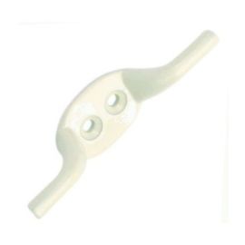 White Cleat Hook 4in