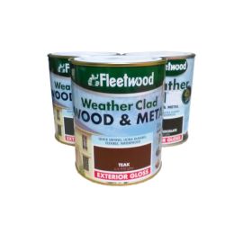 Fleetwood Weather Clad Wood & Metal Exterior Gloss Paint - 750ml