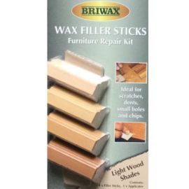 Briwax Wax Furniture Repair Wax Filler Sticks - Light Wood Shades