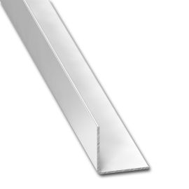 White Lacquered PVC Equal Corner Profile - 20mm x 20mm x 2m