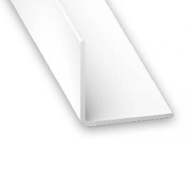 White PVC Equal Corner Profile - 35mm x 35mm x 2m