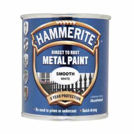 Hammerite Direct To Rust Metal Paint - Smooth White 750ml