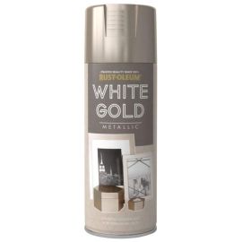 Rust-Oleum Modern Metallic Spray Paint - White Gold 400ml
