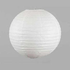16" White Paper Lantern Lamp Shade