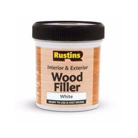 Rustins Interior & Exterior Wood Filler - White 250ml