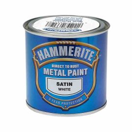 Hammerite Direct To Rust Metal Paint - Satin White 250ml