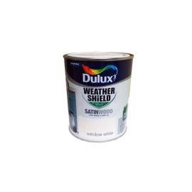 Dulux Weathershield Satinwood Paint - Window White 750ml