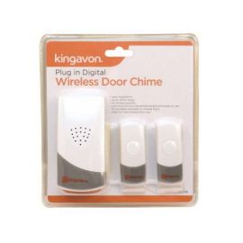 Kingavon Plug In Wireless Door Chime With Front & Back Doorbell