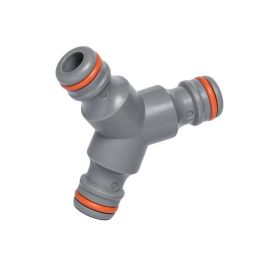 Bradas Tee for connecting 3 quick couplings