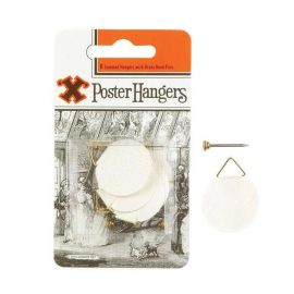 6 Pack - X Poster Hangers White