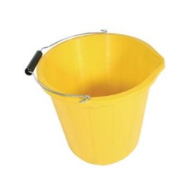 3 Gallon Yellow Builders Bucket