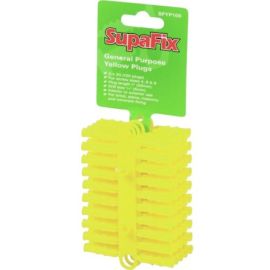SupaFix General Purpose Plugs Yellow - Pack 100