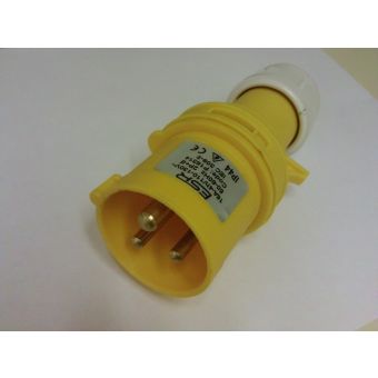 110v 16 Amp IP44 Site Yellow Industrial 3 Pin Socket
