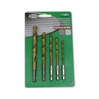 Hofftech 5pc Titatinium Drill Bit Set