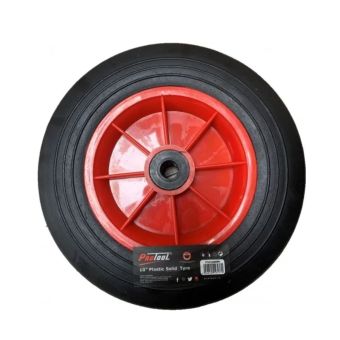 ProTool 250mm Solid Rubber Wheel with 16mm Bore – Durable and Reliable for Heavy-Duty Use