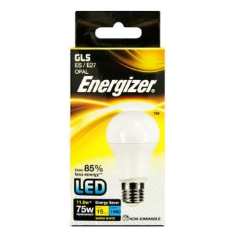 Energizer 11.6W LED Opal GLS Screw Cap E27/ ES Light Bulb
