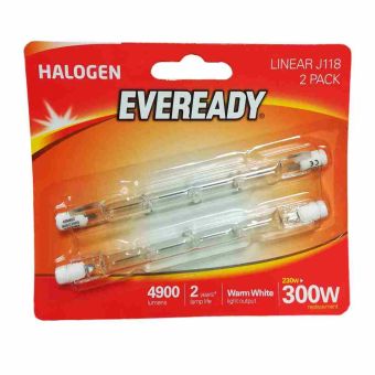 Eveready 230W Halogen Clear Linear J118 Lightbulb - Pack Of 2