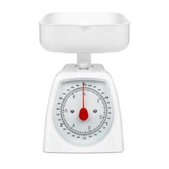 Terraillon White Kitchen Scale With Bowl - 3Kg