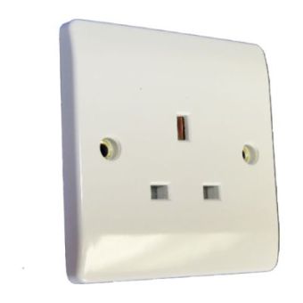 13 amp Slimline Unswitched Socket