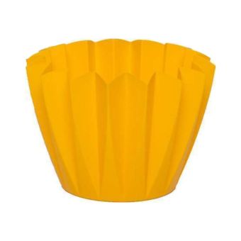 Flora-Blum Adonis Flower Pot - Lemon Yellow 14cm