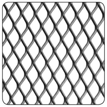 Raw Steel Decorative Grill 10 x 5.5