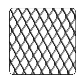 Raw Aluminium Decorative Grill 0.8mm Thick (1000mm x 500mm)