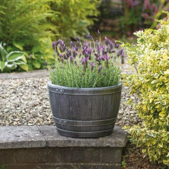 Blenheim Half Barrel - 40cm Pewter