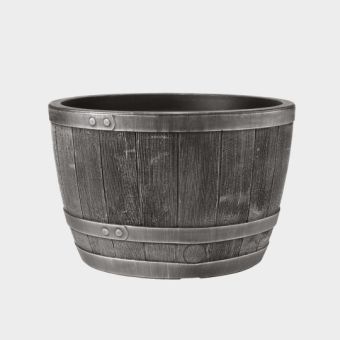 Blenheim Half Barrel - 61cm Pewter