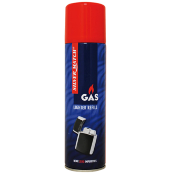 Silver Match Lighter Gas Refill 250ml Butane Gas