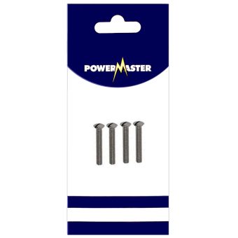 Powermaster 4 Piece 3.5mm x 25mm Socket Screws – Nickel Plated