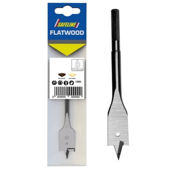 Safeline 28mm Flat Wood Bit Spade Drill Bit 1 1/8 Inch