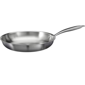 Stainless Steel Frying Pan Oven Safe Heavy Duty Skillet 28cm