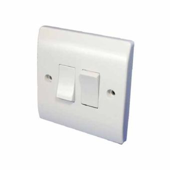 Slimline 2 gang 2 way Flush Switch
