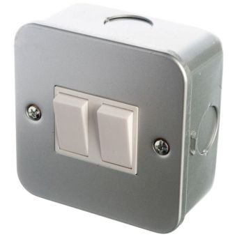 2 Gang Metal Switch