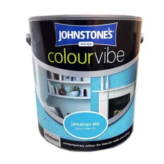 Johnstones Colour Vibe Soft Sheen Paint - Jamaican Sky 2.5L