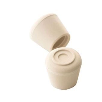 19mm Rubber Tips White Pk 4